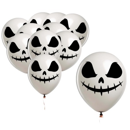 Globos  Jack pesadilla halloween 10 uds de 30 cm-Tus Disfraces baratos