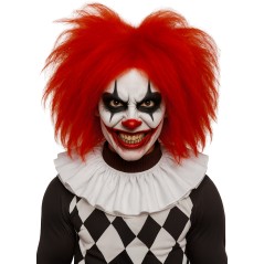 Peluca payaso roja cardada