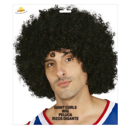 Peluca rizada afro grande