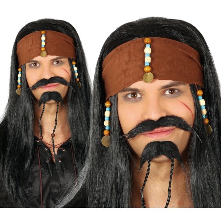Peluca pirata Jack Sparrow pirata del caribe-Tus disfraces baratos