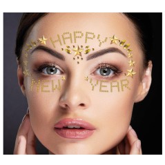 Joyas faciales adhesivas happy new year-Tus disfraces