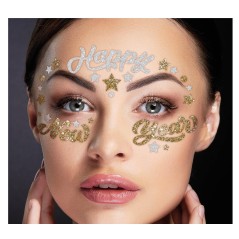 Joyas faciales adhesivas happy new year-Tus disfraces