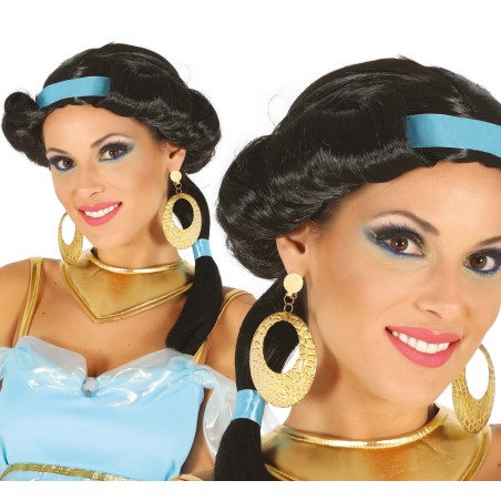 Peluca princesa del desierto Jazmin morena-Tus disfraces baratos