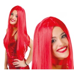 Peluca lisa.roja-Tus disfraces baratos