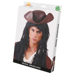 Peluca rasta negra-Tus disfraces baratos