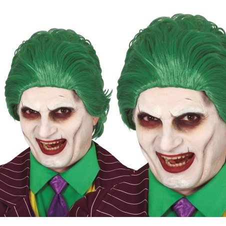 Peluca bufon similar al Joker-Tus Disfraces