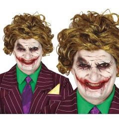 Peluca payaso sonrisa similar al Joker-Tus disfraces baratos