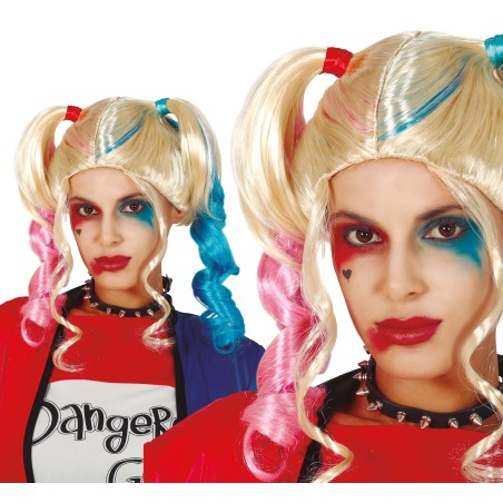 Peluca arlequinn adulto harley -Tus disfraces baratos