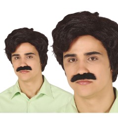 Peluca Pablo escobar narcotraficante colombiano-Tus disfraces baratos
