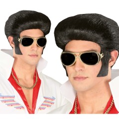 Peluca elvis travolta negra tupe -Tus disfraces baratos