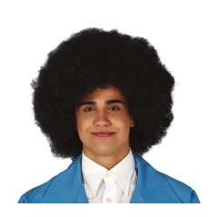 Peluca super afro negra para adulto
