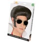 Peluca elvis travolta negra tupe