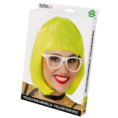 Peluca media melena amarilla-Tus disfraces baratos