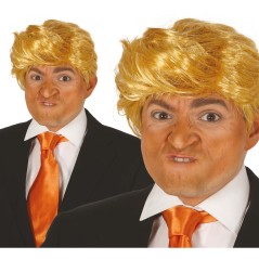 Peluca rubia con flequillo Donald presidente-Tus disfraces baratos