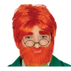 Peluca con barba pelirroja escoces-Tus disfraces baratos