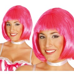 Peluca melena rosa superstar-Tus disfraces baratos