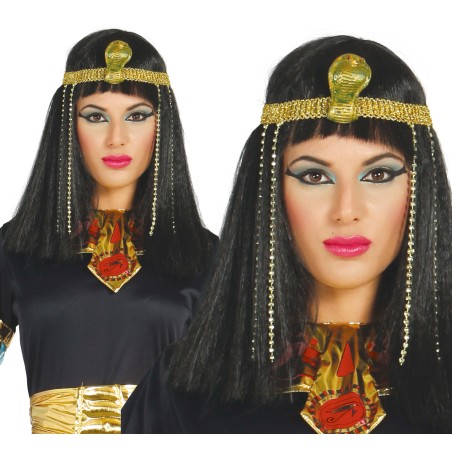 Peluca egipcia cleopatra con diadema-Tus disfraces baratos