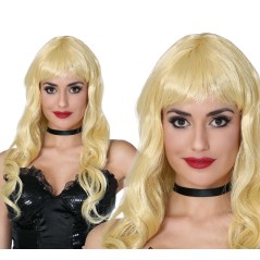 Peluca rizos rubia melena-Tus disfraces baratos