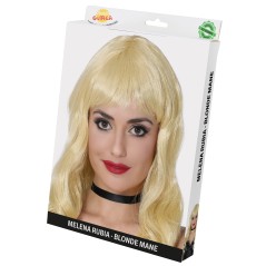 Peluca rizos rubia melena-Tus disfraces baratos