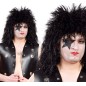 Peluca rockero negra