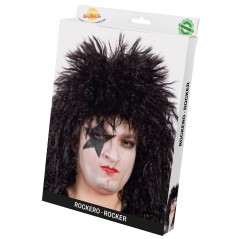 Peluca rockero negra-Tus disfraces baratos