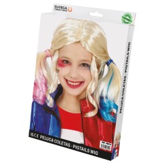 Peluca arlequinn infantil-Tus Disfraces