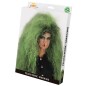 Peluca bruja verde negra