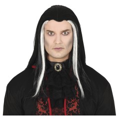 Peluca vampiro dracula larga lisa