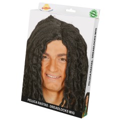 Peluca rastas negras rastafari bob jamaicano