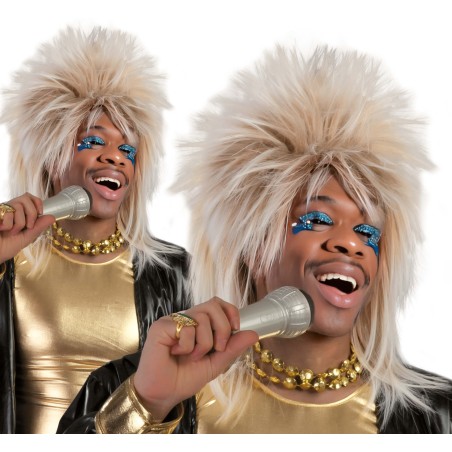 Peluca tina turner rubia mechas-Tus disfraces baratos