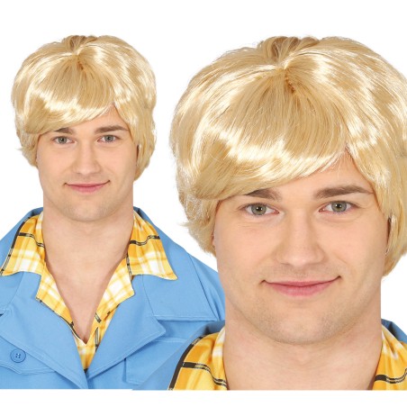 Peluca rubia para hombre guaperas-Tus disfraces baratos