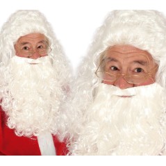 Peluca papa noel blanca rey mago melchor-Tus Disfraces Baratos