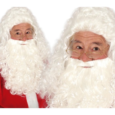 Peluca papa noel blanca rey mago melchor-Tus Disfraces Baratos