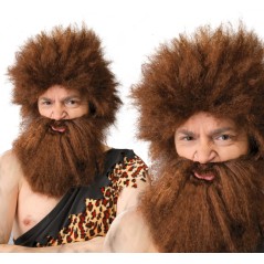 Peluca cavernicola marron lmfao loco-Tus disfraces baratos