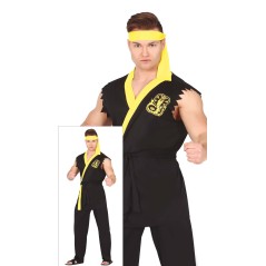 Disfraz karateca negro Snake talla L-Tus disfraces baratos