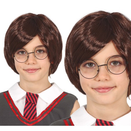 Peluca estudiante de magia infantil -Tus Disfraces Baratos