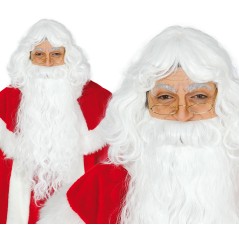 Peluca y barba papa noel extra santa claus 4977-Tus Disfraces Baratos