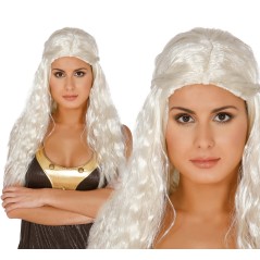Peluca medieval druida melena blanca-Tus disfraces baratos