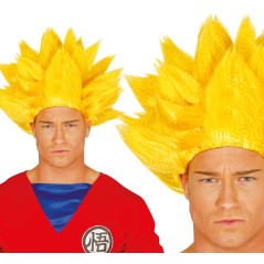Peluca goku superguerrero amarilla malo -Tus disfraces