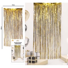 Cortina fiesta oro 100x200 cm-Tus Disfraces