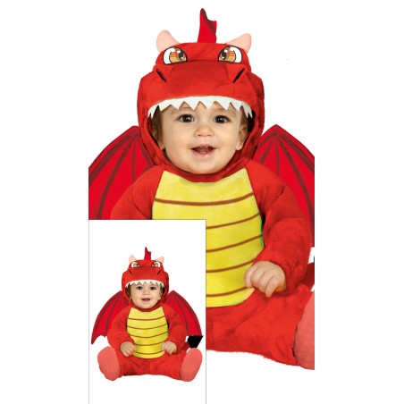 Disfraz Dragon rojo para bebe tallas -Tus disfraces baratos
