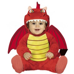 Disfraz Dragon rojo para bebe tallas