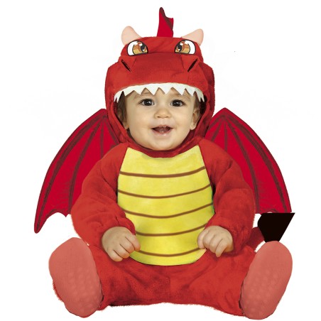 Disfraz Dragon rojo para bebe tallas