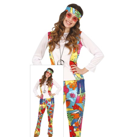 Disfraz hippie años 60 talla 14-16 años -Tus Disfraces Baratos