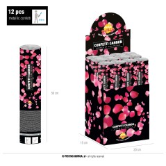 Cañon de petalos de rosa 50 cm para bodas y evento