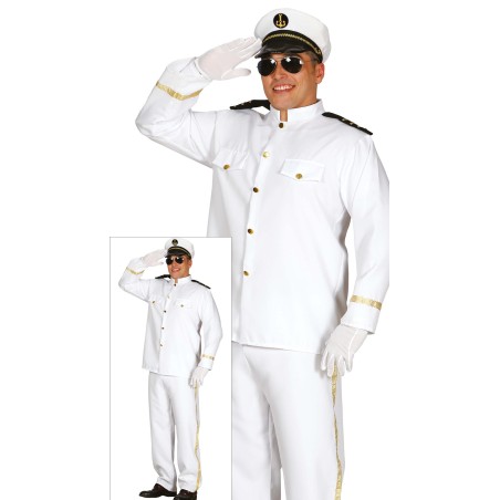 Disfraz capitan de barco crucero yate talla L 52-54 -Tus Disfraces