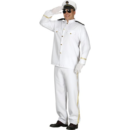 Disfraz capitan de barco crucero yate talla L 52-54