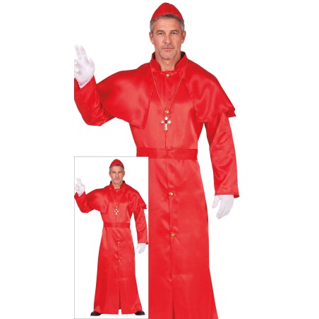 Disfraz cardenal adulto talla L 52-54 -Tus Disfraces Baratos