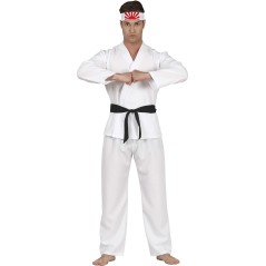 Disfraz Karateka blanco para hombre talla L