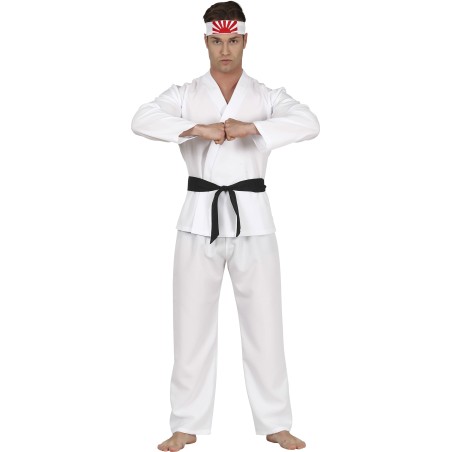Disfraz Karateka blanco para hombre talla L